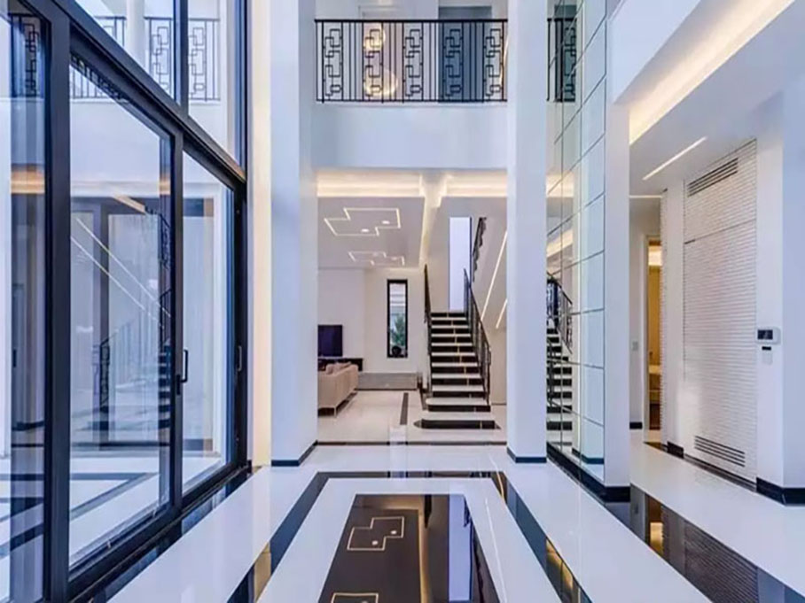 nano glass stone hotel lobby flooring tiles